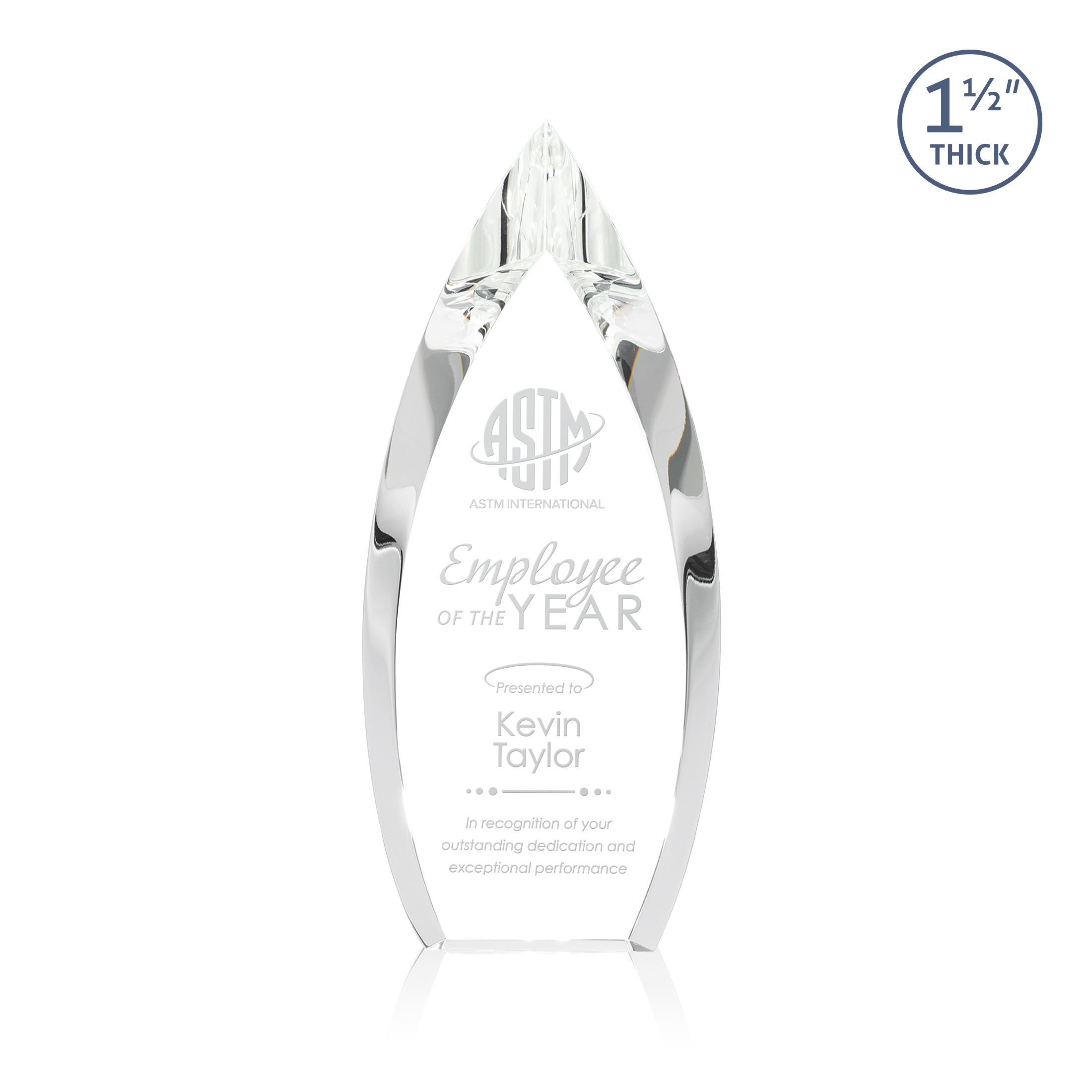 Deep Etch, No Base, 5.25" x 12" x 1.375"