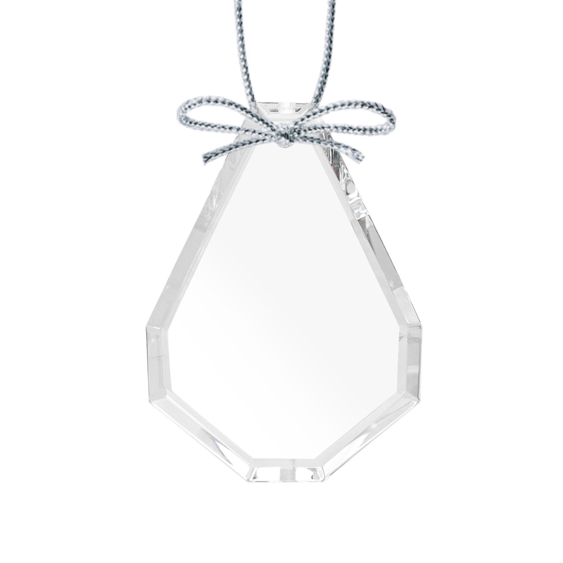 Optical Ornament - Teardrop Imprinted