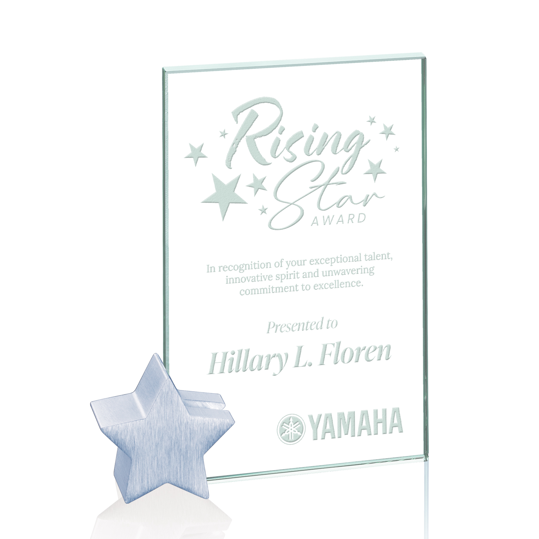 Deep Etch, Jade, Chrome, 7" x 8" x 1.25"