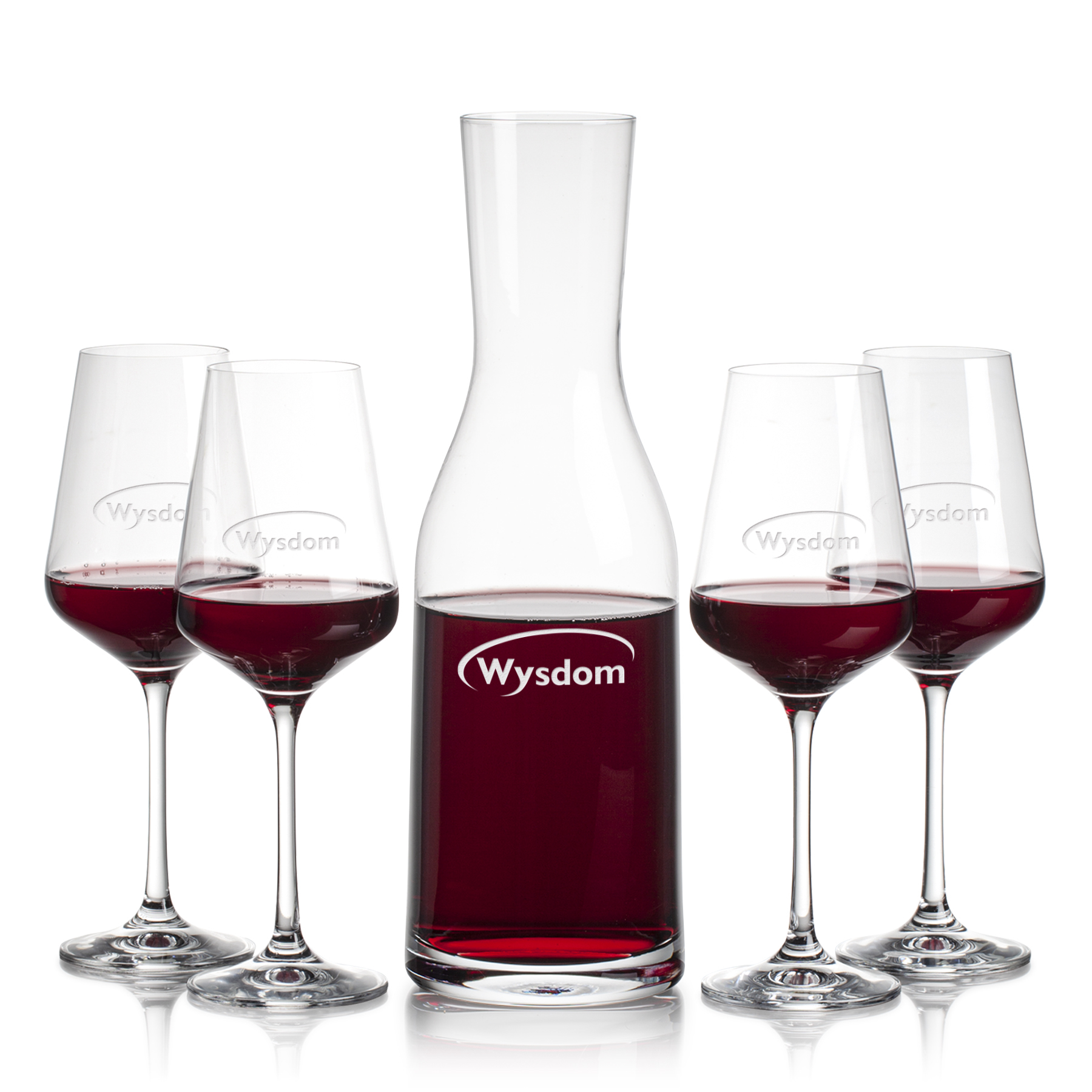 Carafe Stemmed Set, Breckland Wine Set, Carafe & 4 Wine