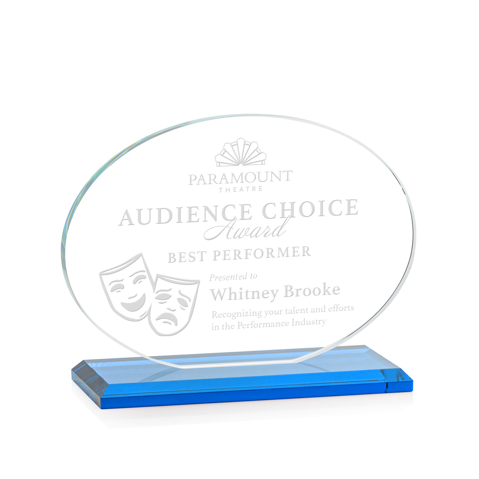 Austin Award (Horiz) - Sky Blue 16