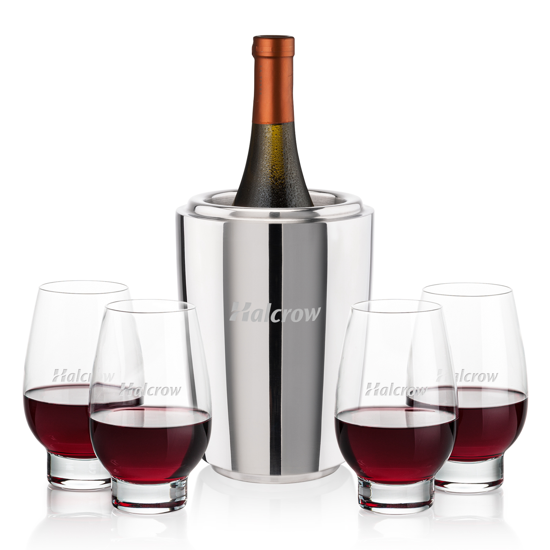 Wine Cooler Stemless Set, Glenarden Set, Set of 5