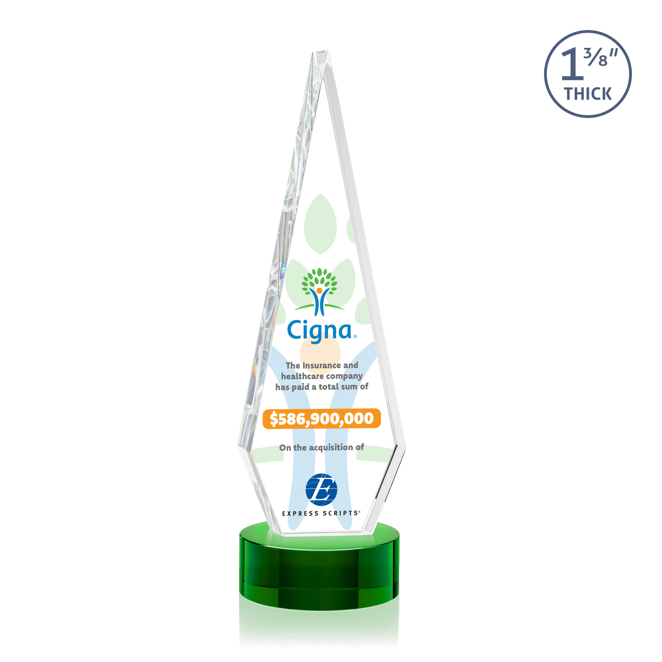 Springfield VividPrint™ Award on Stanrich Base - Green 22