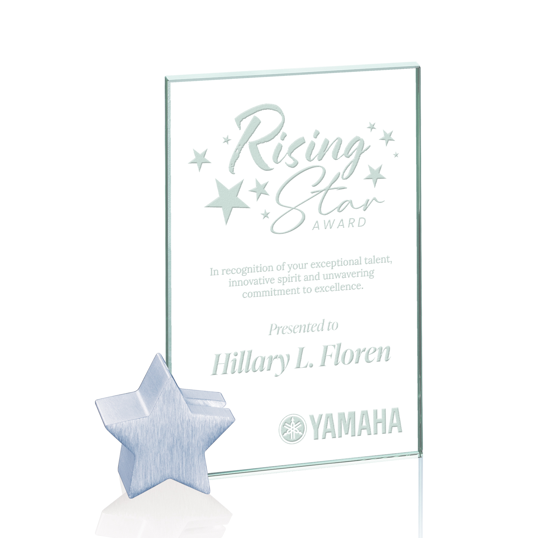 Deep Etch, Jade, Chrome, 6" x 7" x 1.25"