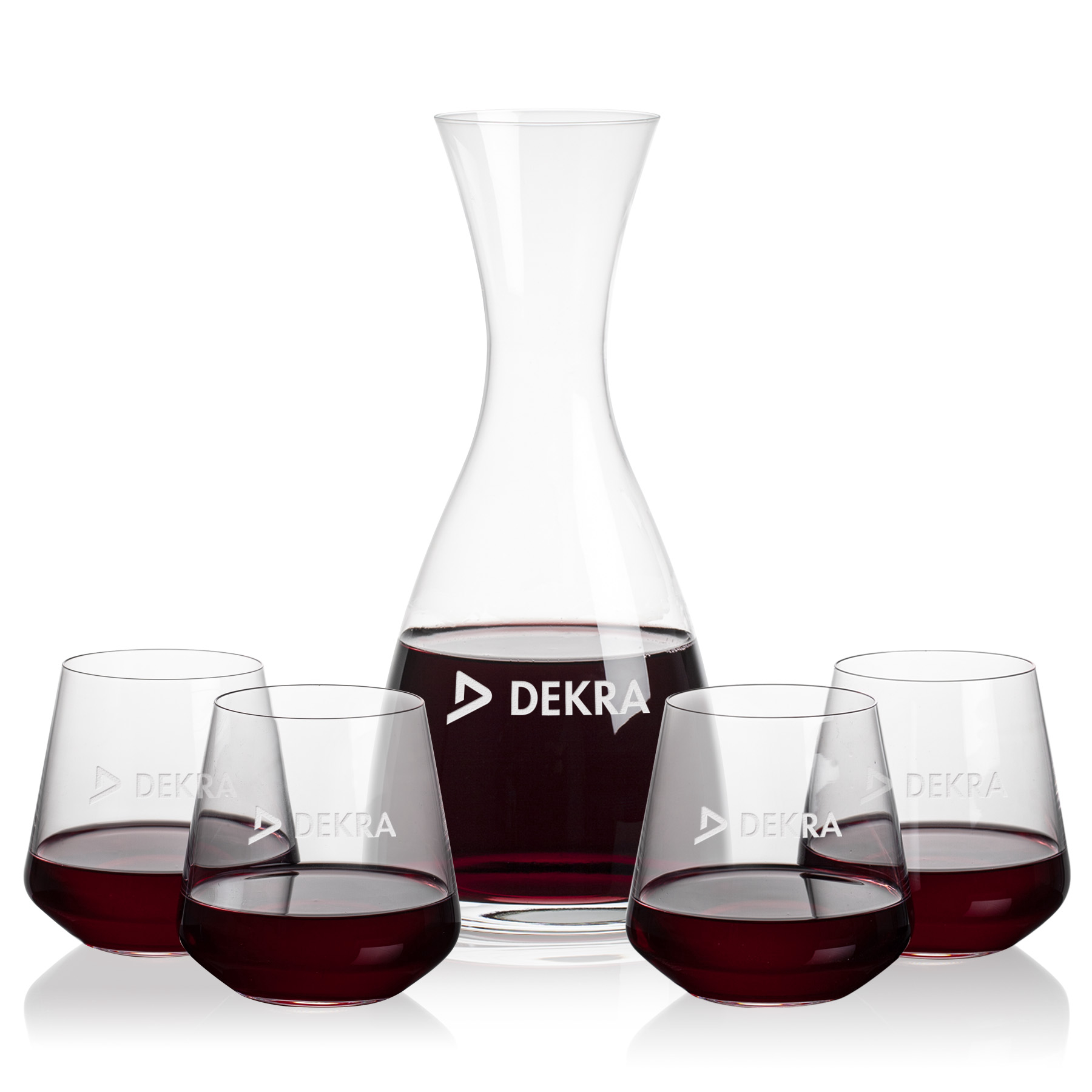 Carafe Stemless Set, Cannes Wine Set, Carafe & 4 Stemless