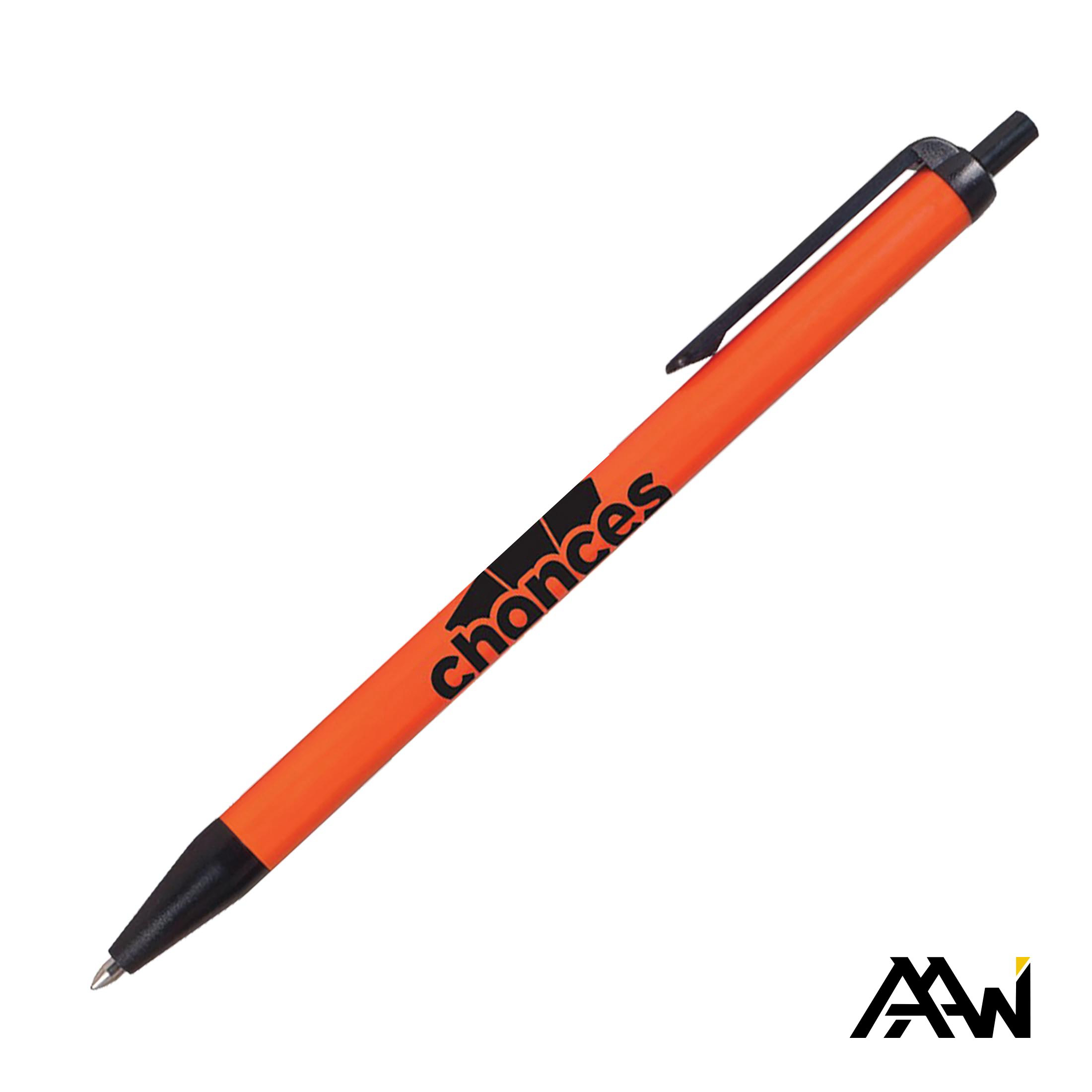 Black Accent, 1 Color, 1 Location Imprint, Orange / Matte Black