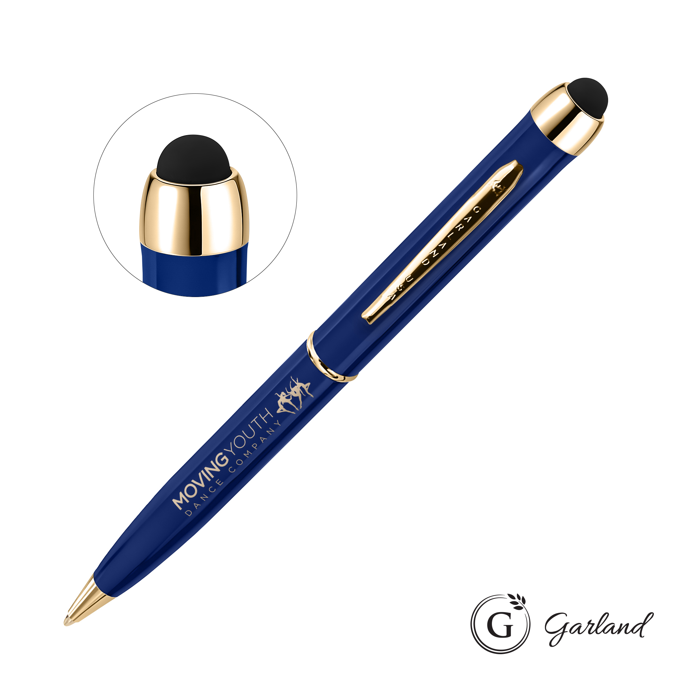 High Gloss Finish, Ballpoint, Gold, Blue / Gold