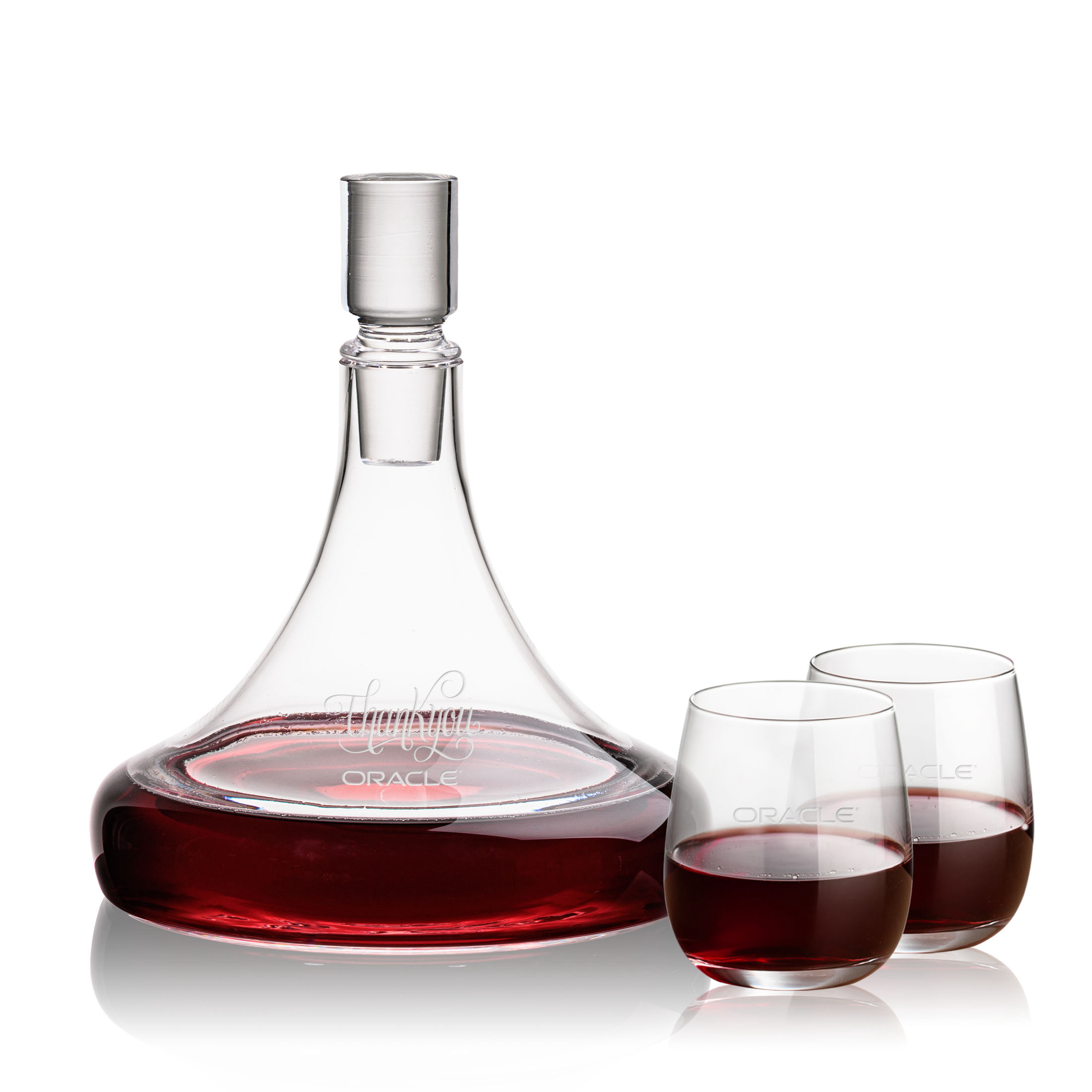 Decanter Stemless Set, Crestview Set, Decanter & 2 Stemless
