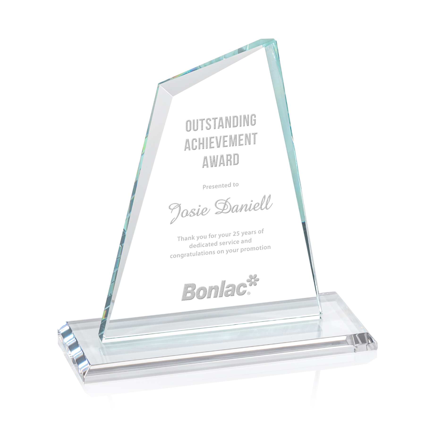 Deep Etch, Starfire, 8" x 8.375" x 3"