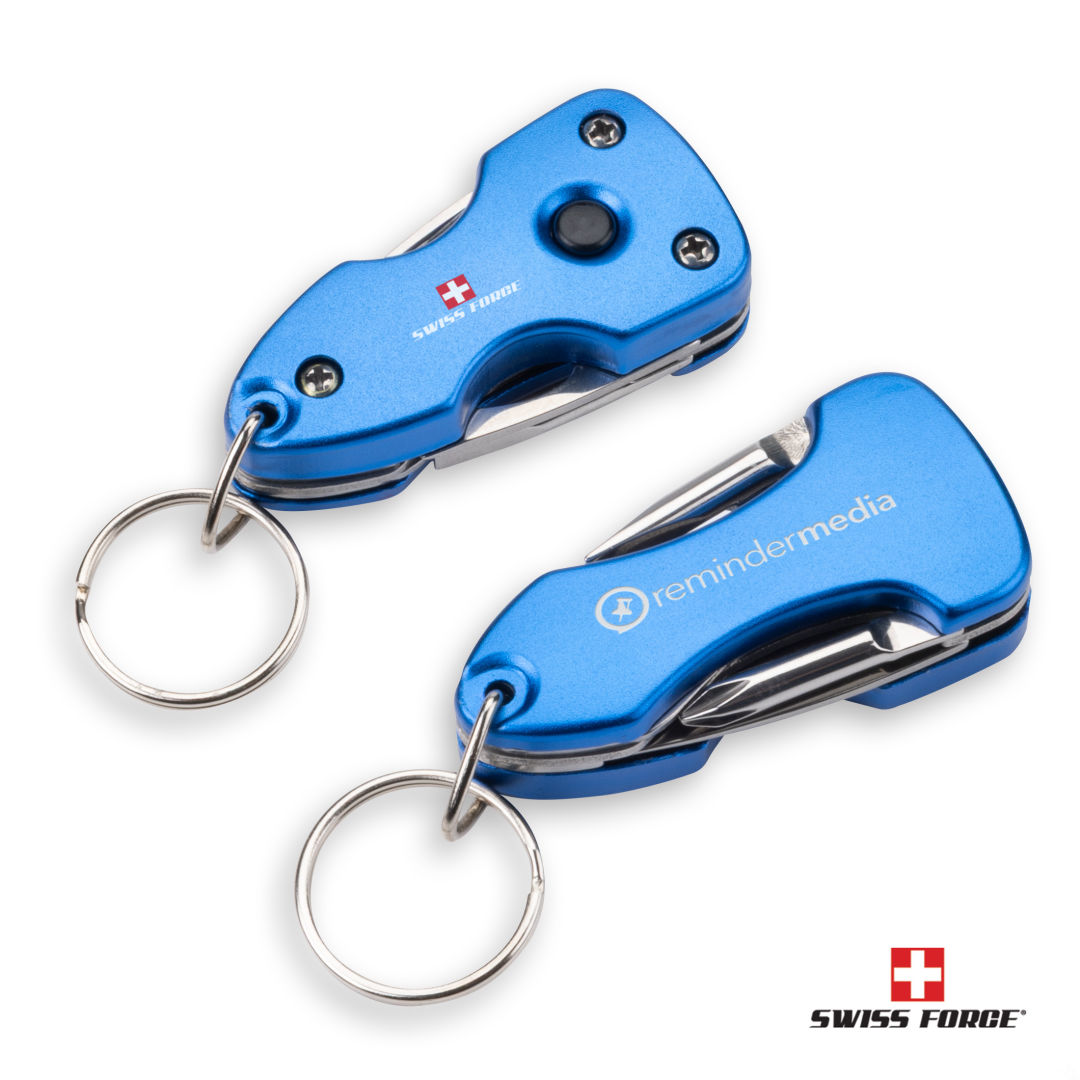 SFL909 - Swiss Force® Wildcub Multi-Tool & Flashlight Keyring - SRG