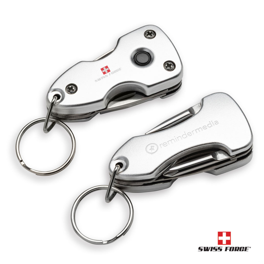 SFL909 - Swiss Force® Wildcub Multi-Tool & Flashlight Keyring - SRG