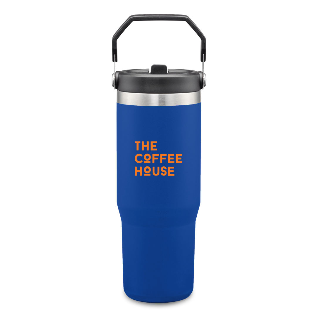 D992 - Revive SS Travel Mug w/Handle & Straw - 30oz - SRG